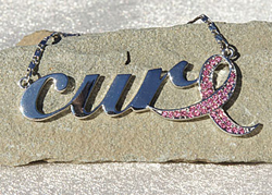 Cure Necklace with Pink Ribbon
