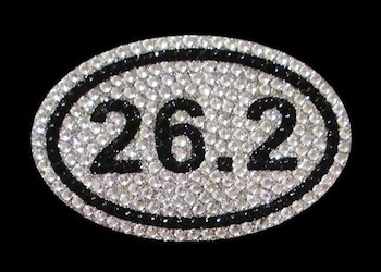 View Rhinestone Sticker Marathon 26.2 Run Image 1