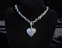 View CHD Mended Heart Pendant Blue Image 1