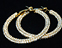 View Pave' Gold Hoops 1.5 Image 1