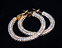 View Pave' Gold Hoops 1.25 Image 1