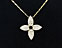 View Quatrefoil Flower Diamond Gold Image 1