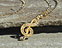 View Music Note Treble Clef Gold Image 3