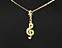 View Music Note Treble Clef Gold Image 9