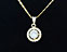 View Solitaire Necklace Gold Image 1