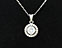 View Solitaire Necklace White Image 1