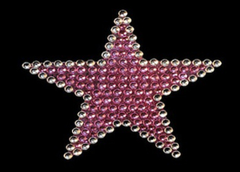 View Rhinestone Sticker Star Pink Image 1