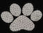 View Rhinestone Sticker Paw Clear Image 1