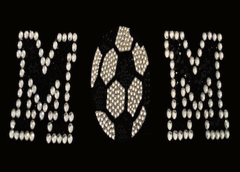 View Rhinestone Sticker Soccer Mom Image 1