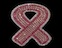 View Rhinestone Sticker Pink Ribbon 2 Image 1