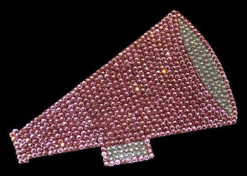 View Rhinestone Sticker Cheer Pink Image 1